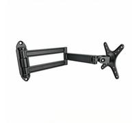Staffa Standard per Schermo Regolabile, Nero | Supporto schermo da Parete con Braccio Snodabile, Girevole, Braccio Articolato per Schermo display, Casa, Scrivania