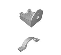 Staffa Supporto Flex Shaft per Dremel Router Table Sistema Stampato 3D