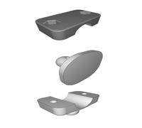 Staffa Supporto Manubrio Moto per Garmin SatNav GPS Navigatore 22mm Stampato 3D