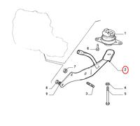STAFFA SUPPORTO MOTORE FIAT TEMPRA - TIPO - LANCIA DEDRA ORIGINALE 7693084