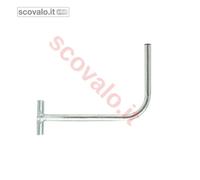 Staffa Supporto Parabola 60 cm, 90° - Tubo 40mm, Piastra 20x14cm