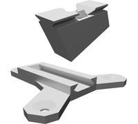 Staffa Supporto Parete per Casse Logitech Z906 5.1 Surround - Angolo 20 Gradi