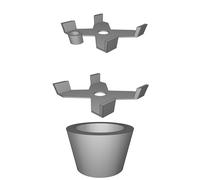 Staffa Supporto per Bora Centipede Banco Lavoro Montaggio Tavola 2x4 3D