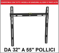 Staffa Supporto per TV a Muro Parete da 32 39 40 42 43 48 49 50 55 pollici Vesa