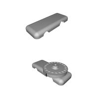 Staffa Supporto Portapacchi per Lucchetto Abus Eazy KF Bici eBike Adattatore