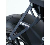 Staffa supporto scarico + piastra fori pedane post. EBR 1190SX 14 onwards R&G