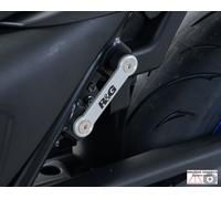 Staffa supporto scarico + piastra fori pedane Suzuki SV650 Unfaired 16-17 R&G
