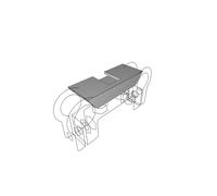 Staffa Supporto Slitta per RodeLink Wireless Filmmaker Kit Hotshoe