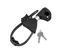 STAFFA SUPPORTO TELAIO STRAP Ø25 30MM NERO ARGENTO FISSAGGIO UNIVERSALE