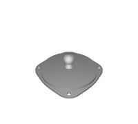 Staffa Supporto Telefono RAM per Foro Cruscotto Barca Adattatore Marino 3D