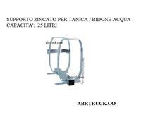 Staffa Tanica Bidone Acqua 25 Lt Supporto rubinetto Camion Trattori Autocarro