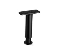 Staffa Telescopica Nera per Mobili Supporto Trave Regolabile da 22 a 40 cm