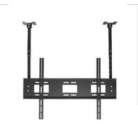 Staffa TV a soffitto per schermi piatti LED da 55-86 pollici, gancio universale a doppio polo, supporto a soffitto regolabile per appendere TV, supporto TV robusto e affidabile