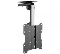 Techly Staffa TV da Soffitto Dritto e Inclinato per TV LED/LCD 17''-37'' Nero