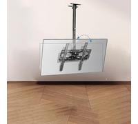 Staffa TV in altezza regolabile, supporto per montaggio TV a soffitto-supporto per pareti TV, rotazione sinistra e destra a sinistra e destra 430~880 mm di altezza regolabile, adatta alla maggior