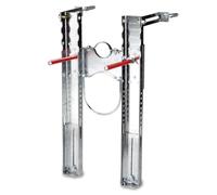 Staffa universale a L preassemblata fissaggio vasi bidet sospesi piedini regol