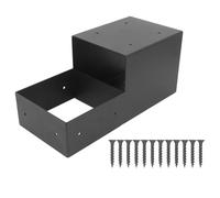 Staffa Universale, Hardware Galvanizzato a Doppio Strato, Piastra in Acciaio Resistente alle Intemperie con Saldatura a Bordo Completo, per Pergole Esterne a Colonna, Tende da