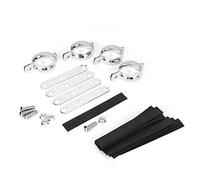 Staffa universale per faro moto, kit morsetto per montaggio a forcella regolabile per tubi da 41 51 mm - Accessorio Cruiser e Cafe Racer lavorato a CNC (51-61 mm)