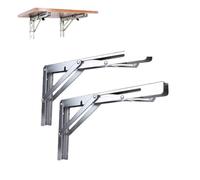 Staffa universale per montaggio a microonde in acciaio inossidabile, telaio di supporto mensola elasticizzata pieghevole acciaio, staffa parete forno inossidabile 2pcs 14-inch