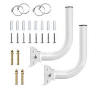 Staffa universale per ponte wireless, confezione da 2 supporti a J per antenna esterna, staffa a parete per punto di accesso AP, telecamera di sicurezza, montaggio da costruzione a edificio