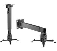 Staffa Universale per Proiettore da Soffitto/Pavimento con Rotazione Regolabile Foratura Max 37cm
