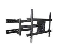 Staffa universale regolabile per TV da 37-70 pollici, girevole, inclinabile, estensibile, supporta VESA fino a 600 x 400 mm, peso massimo 56,7 kg, facile installazione.