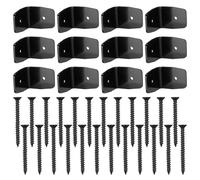 Staffe a clip per rafter - staffe angolari in acciaio per tetto, resistenti ganci in legno nero con forte capacità di carico per recinzioni, capanni, gazebo, pergolati