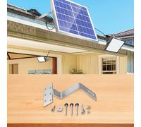 Staffe a gancio in acciaio inox per montaggio sicuro per pannelli solari esterni