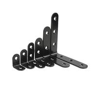Staffe a L 2/4 pezzi di mobili neri spessi codice angolo armadio tavolo e sedia fissi ad retto(65X65X37mm 2pcs)