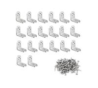 staffe a L, Staffa di collegamento for il fissaggio ripiani for mobili a 90 gradi(Silver 20pcs)