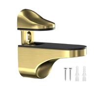 Staffe a scaffali, angolare in lega per supporto, clip regolabile con mosse di montaggio pesante, supporto a muro per bagno, cucina, doccia, display 'armadio e mobili, 2.17x2.17x1.1 pollici