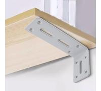 Staffe ad angolo retto regolabili, resistenti, perfettamente adatte per qualsiasi progetto che richieda angoli solidi, confezione da 6 (60 x 120 mm)