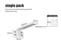 Staffe Angolari 1 Set 4MM Thicked Invisible L Brackets Heavy Duty Cast Iron Shelves Brackets Floating Shelf Brackets For Shelves Support(6in White)