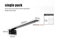 Staffe Angolari 1 Set 4MM Thicked Invisible L Brackets Heavy Duty Cast Iron Shelves Brackets Floating Shelf Brackets For Shelves Support(10in Black)