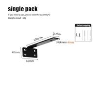 Staffe Angolari 1 Set 4MM Thicked Invisible L Brackets Heavy Duty Cast Iron Shelves Brackets Floating Shelf Brackets For Shelves Support(6in Black)