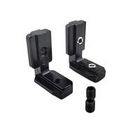 Staffe Angolari 10 pezzi di connettore angolare nascosto interno con viti for profilo in alluminio(45-M8 Black)