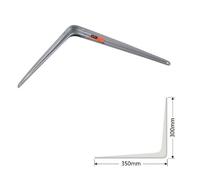 STAFFE ANGOLARI 2PZ SUPPORTO STAFFA ANGOLARE REGGIMENSOLE 300X350MM BIANCO GRIGI