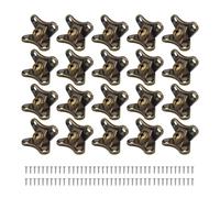 Staffe angolari a farfalla in lega di zinco | Multicolor, 20 Pz, 3x2cm, Montaggio su Mobile(Bronze)