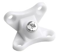 Staffe angolari a farfalla in plastica | Multicolor 3,5x3 cm: Rinforza i telai dei mobili, i cassetti, i tavoli(White)
