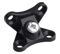 Staffe angolari a farfalla in plastica | Rinforzo for mobili multicolore 3,5x3 cm: 10 pezzi(Black)