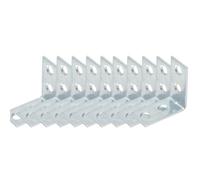 Staffe angolari a L a 90 gradi - Supporto for assi di legno e elementi di fissaggio for cassetti, mobili e progetti di ferramenta(10PCS)