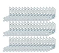 Staffe angolari a L a 90 gradi - Supporto for assi di legno e elementi di fissaggio for cassetti, mobili e progetti di ferramenta(50PCS)