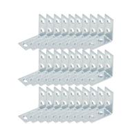 Staffe angolari a L a 90 gradi - Supporto for assi di legno e elementi di fissaggio for cassetti, mobili e progetti di ferramenta(30PCS)