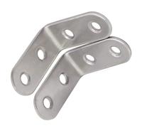 Staffe Angolari Ad Angolo Destro Acciaio Inossidabile, Parentesili In Metallo A 90 Gradi A Forma Di L Per Rinforzo Dei Mobili, Supporto Per Scaffali, Tavolo E Progetti Fai da te 20 pezzi argento