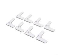 Staffe Angolari Finestre per porte Facili da Installare Staffe(8 pcs White) | Compatibile 5/16x3/4, plastica per dura, previene allentamenti, per ideale finestre e porte