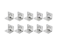 Staffe Angolari In Acciaio Inossidabile, Connettori Fissi Ad Angolo Retto Da 90 Gradi, For Mobili, Librerie, Armadi, Codice Angolare, Staffa A Forma Di L(30pcs(4holes))