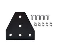 Staffe angolari Piastra 5 fori 90 gradi Joint Board Set di piastre per serie 3030 4040 Viti di montaggio in alluminio incluse Hardware industriale Materiali da costruzione Parte macchina