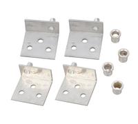 Staffe angolari rotanti in acciaio inossidabile/ferro robuste da 4, ideali per appassionati e i costruttori professionisti, staffe angolari in acciaio inossidabile per uso quotidiano