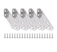 Staffe Angolari Universali For Mobili, In Acciaio Inox, For Supporto Angolare For Mensole, Kit Di Rinforzi Fissi Con Vite(5 Sets)
