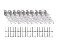 Staffe Angolari Universali For Mobili, In Acciaio Inox, For Supporto Angolare For Mensole, Kit Di Rinforzi Fissi Con Vite(10 Sets)